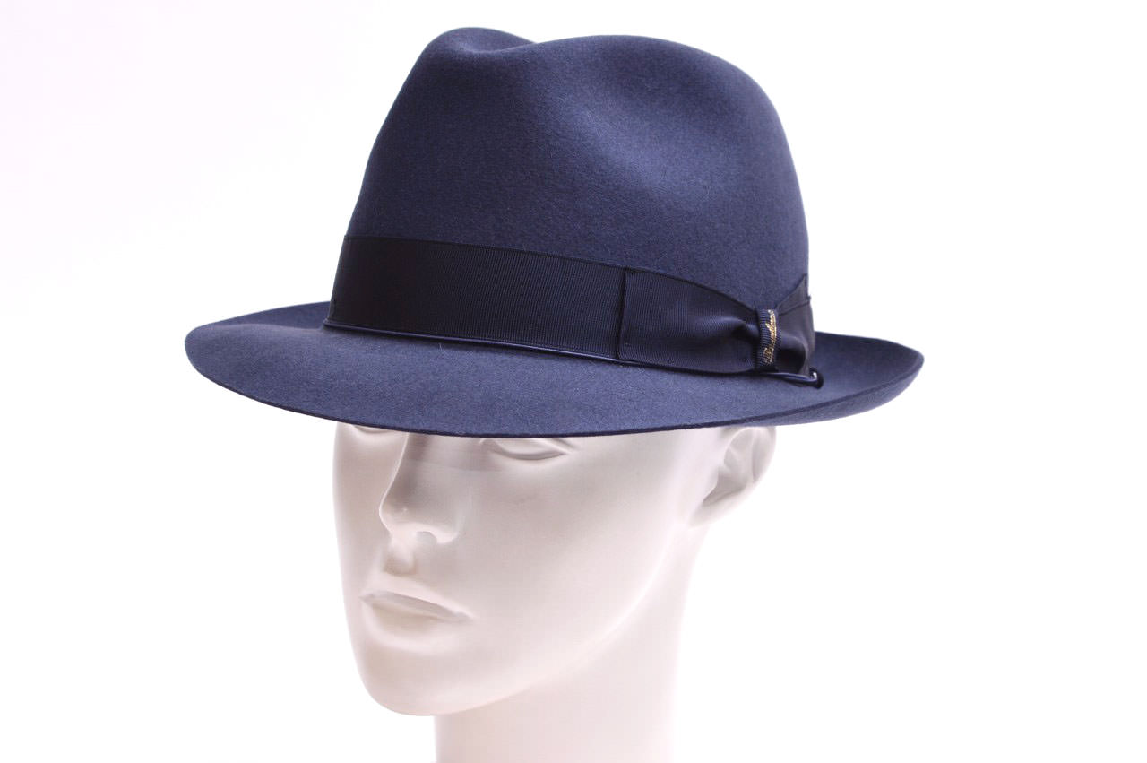 Borsalino ボルサリーノ フェルトハット QS クオリティスーペリオーレ つば約5〜5.7cm ロゴ有り リード付きモデル｜tomiyahat｜17