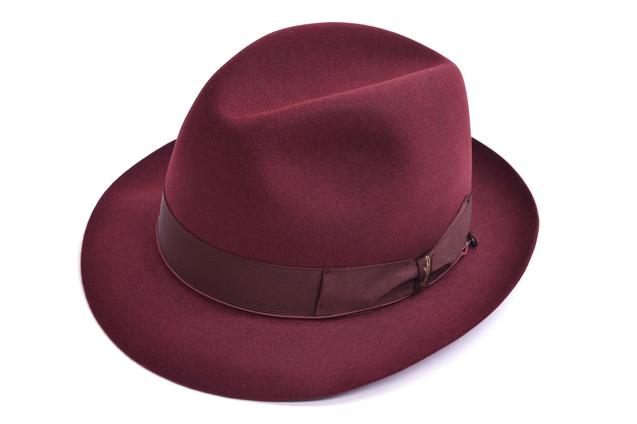 Borsalino ボルサリーノ フェルトハット QS クオリティスーペリオーレ つば約5〜5.7c...