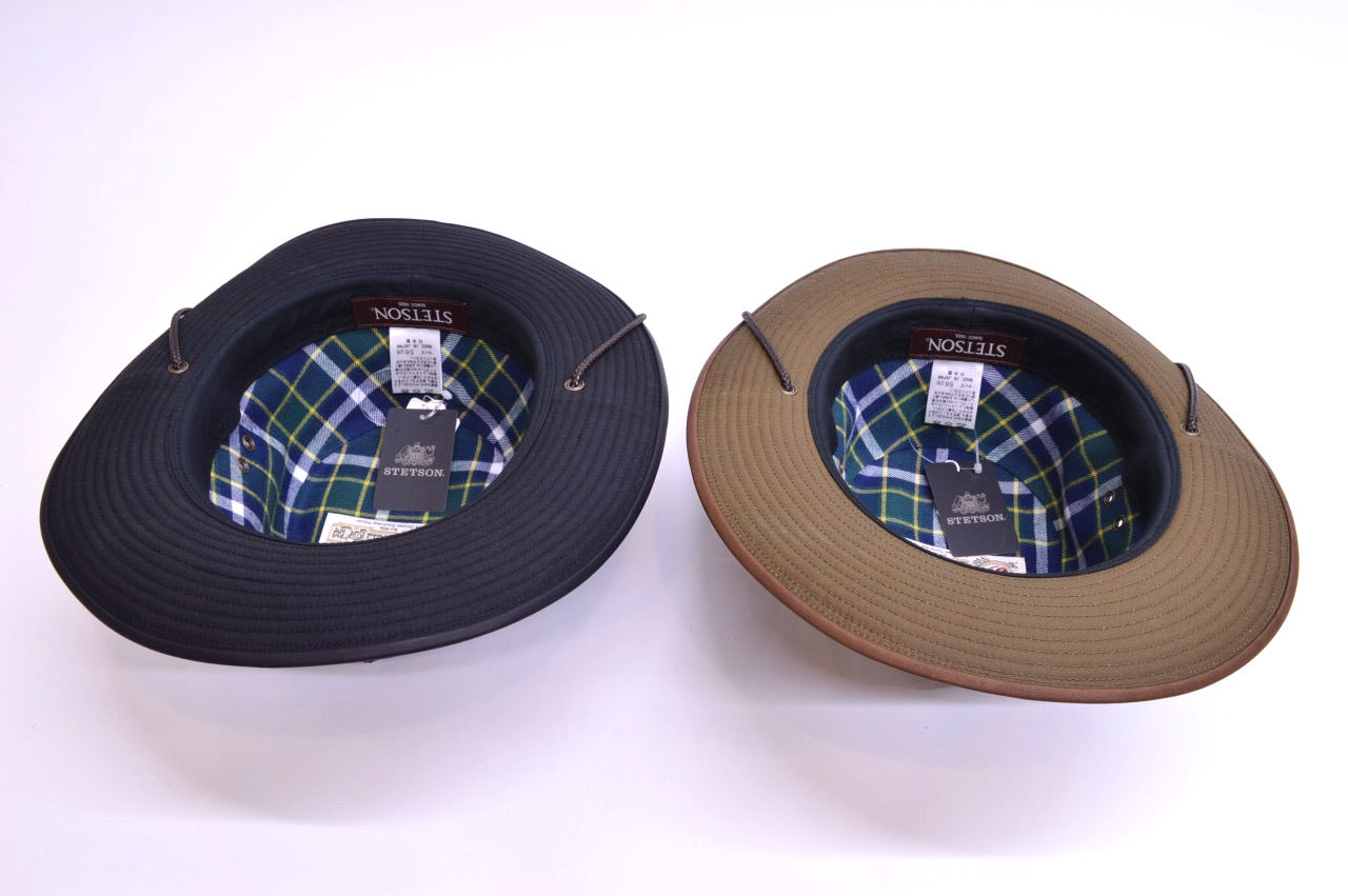 STETSON（ステットソン） オイルドクロスハット チンコード付き サイズ