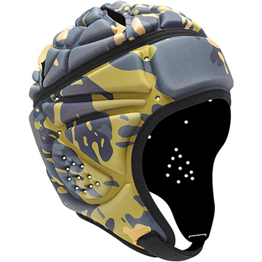 ラグビー ヘッドキャップ 高密度EVAラグビーヘルメット ソフト ラグビーウェア 蒸れ防止 軽量調整可能なパッド入りヘッド保護用野球ホッケー 通気性｜tomoz-store｜03