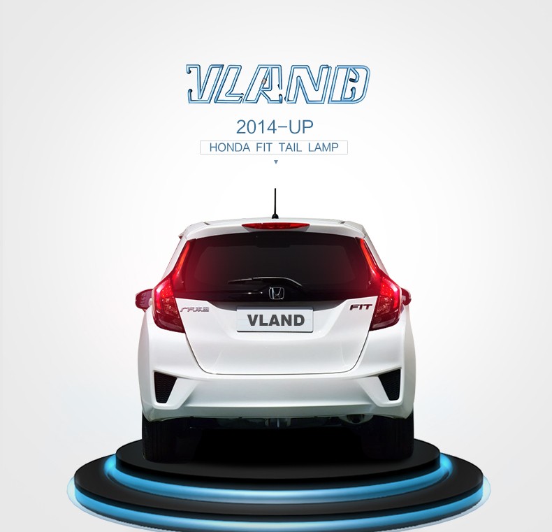 VLAND フィット FIT 3代目 LED テールランプ ハイブリッド ガソリン GK 