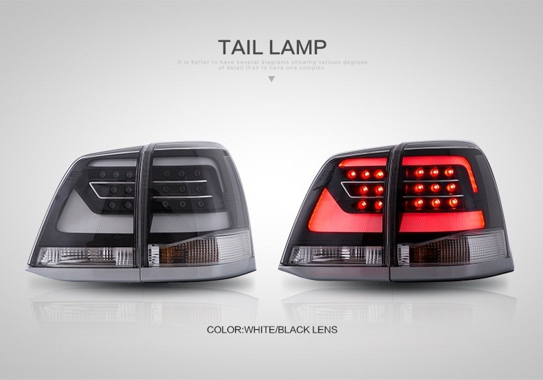ランドクルーザー 200系 LED テール ランプ 後期型ルック 前期中期用