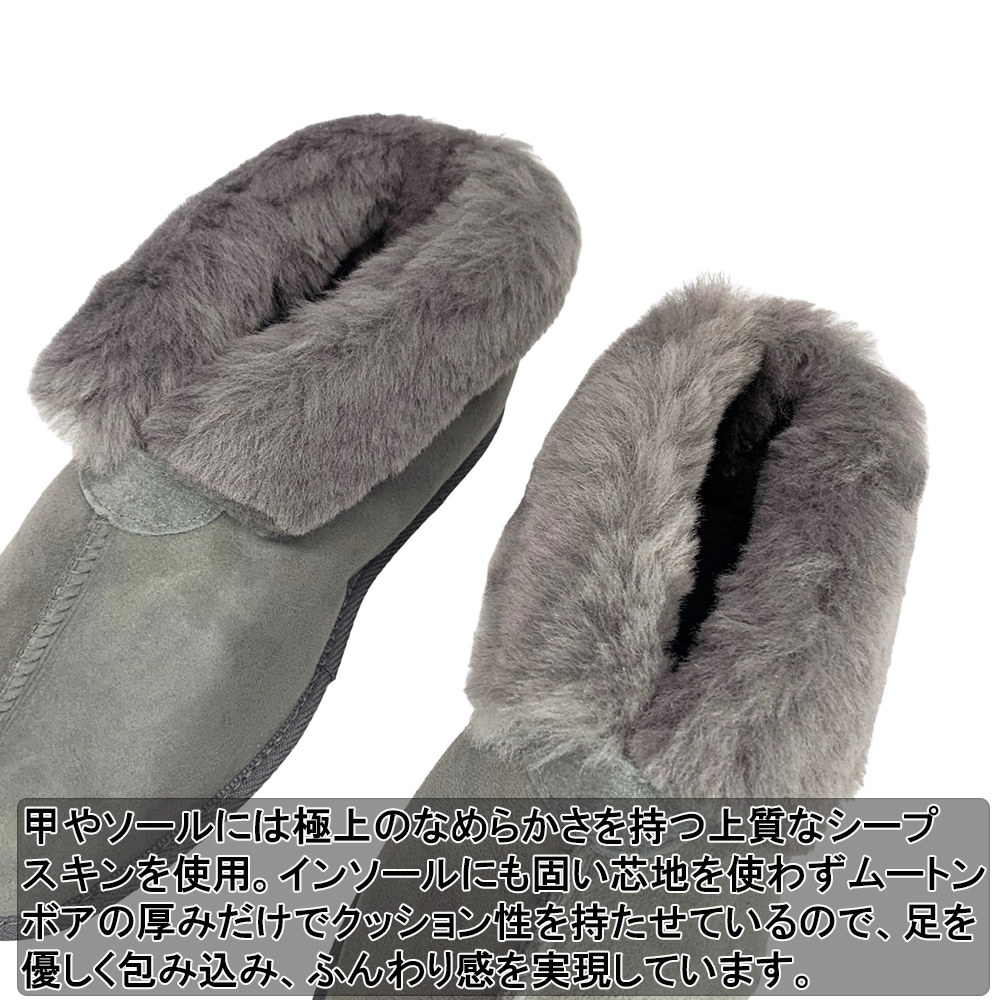 美品✩イタリア製✩ムートン✩リバーシブル✩ホワイト系✩モコモコ 羊毛100％ ムートンスリッパ ムートンサンダル ユニセックス
