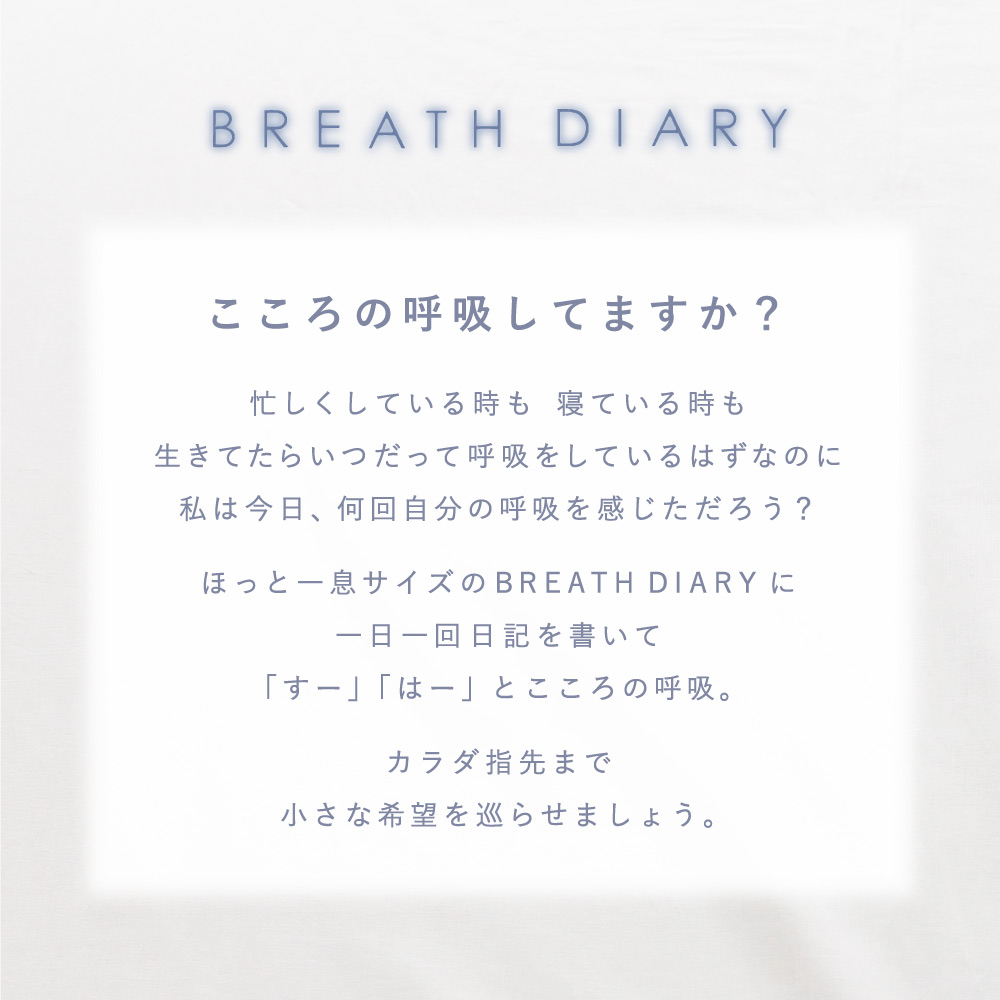 日記 1年 ノート BREATH DIARY ブレスダイアリー 日記帳 かわいい 2023