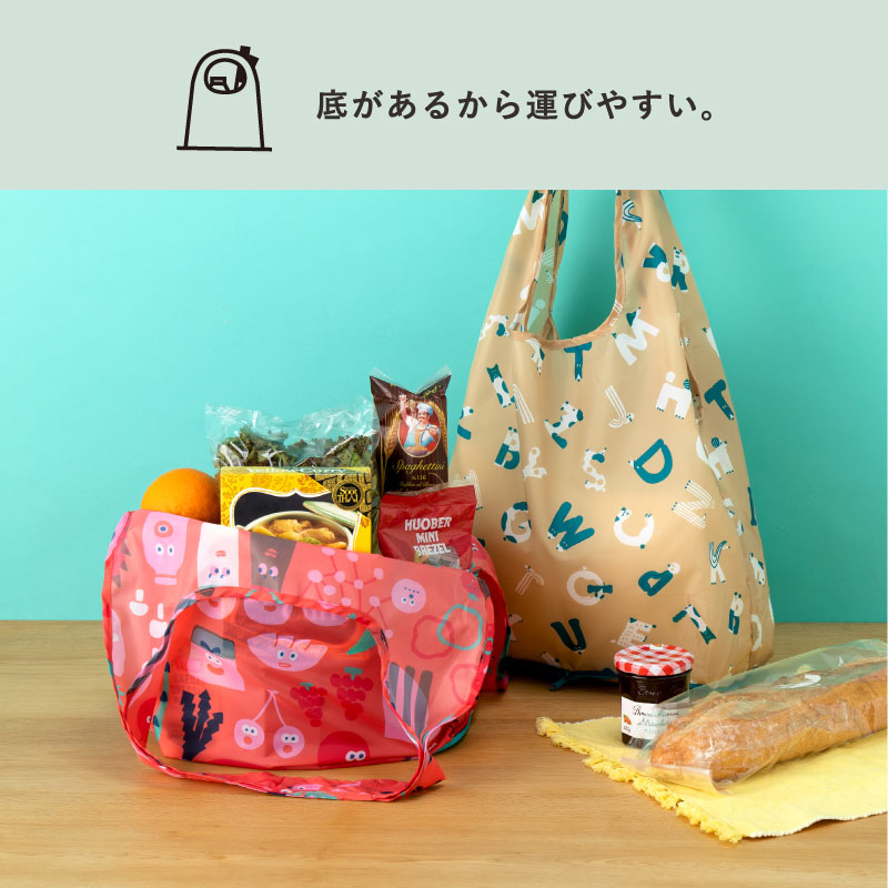 KAKUZOKO BAG M〈AIUEO〉トートバッグ サイズ M エコバッグ