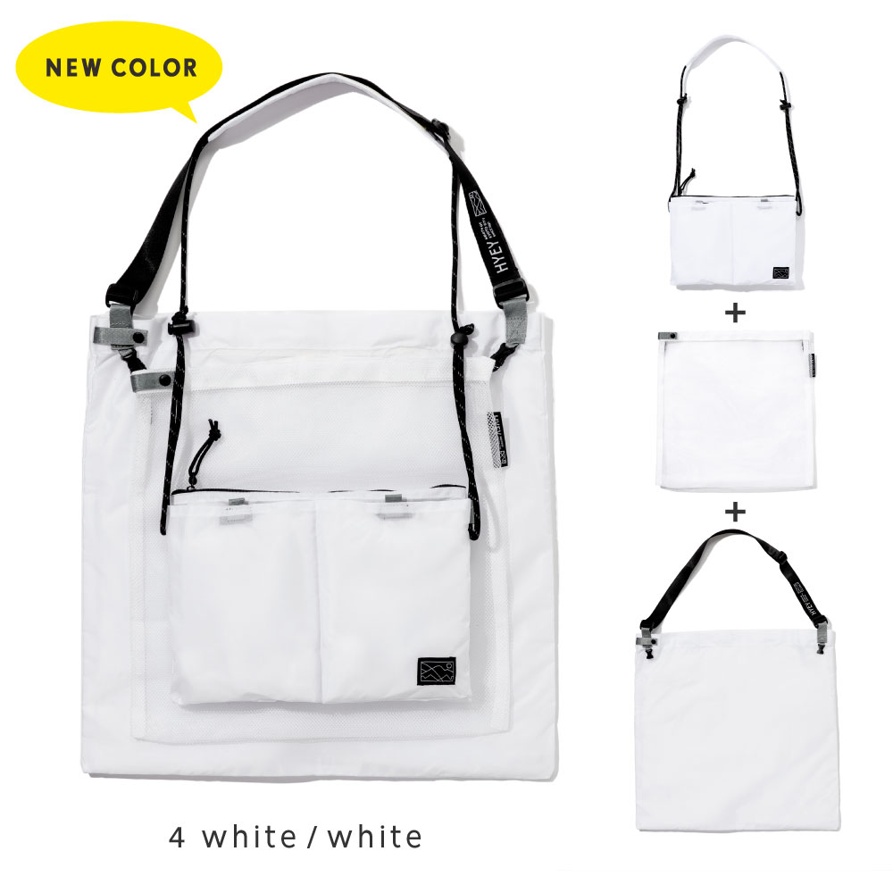 サコッシュ 3way ショルダーバッグ フェス 小さめ 大容量 レディース メンズ 斜めがけ アウトドア トリオバッグ HYEY TRIO BAG htb｜tonary｜05