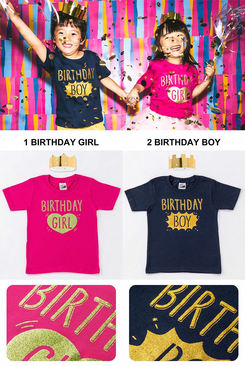 送料無料 誕生日 ベビー キッズ Tシャツ BIRTHDAY バースデーTシャツ