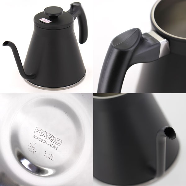 ハリオ コーヒーケトル　0.8L　マットブラックHARIO　V60ドリップケトル・フィット VKF-120-MB 