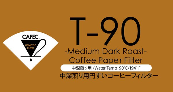 三洋 CAFEC 円すい 中深煎り用 コーヒーフィルター 