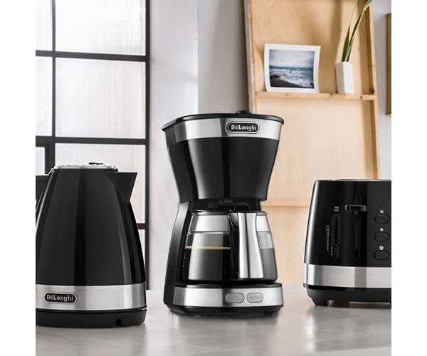デロンギ ドリップ コーヒーメーカー 5杯 アクティブ ICM12011J-BK DeLonghi ICM12011J-BK コーヒーメーカー アクティブ【ドリップ
