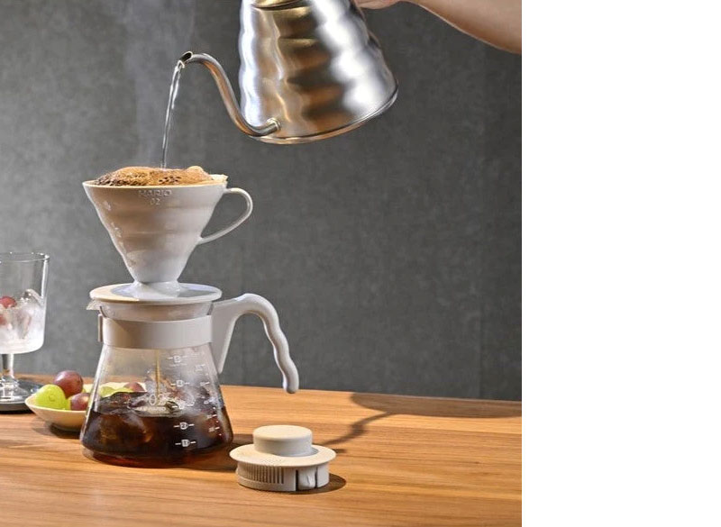 V60 コーヒーサーバー02セット ペールグレー 