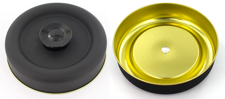 珈琲問屋オリジナル缶キャニスター1kg 黒マット大サイズ 