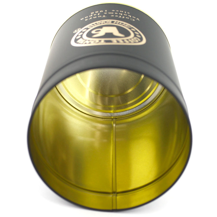 珈琲問屋オリジナル缶キャニスター1kg 黒マット大サイズ 