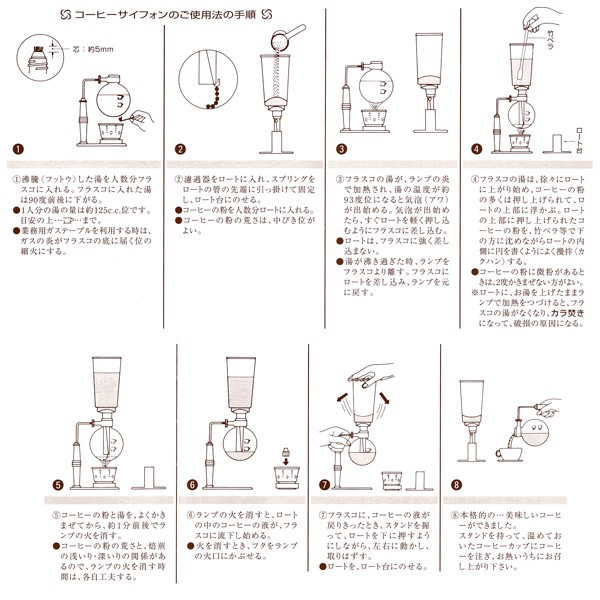 本格派 珈琲サイフォン コーノ式