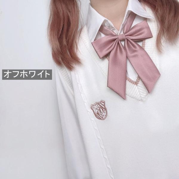 スクール  正統派 制服 学生 通学 Ｖネック 刺繍 ワッペン 女子 高校生 中学生 団体服 袖なし 春 夏 秋 S M L XL |  | 02