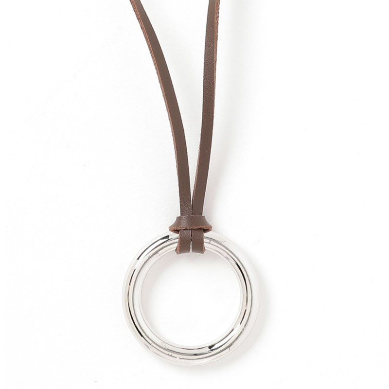 ダブルリングペンダント ミニマル ペンダントトップr正規品 ダブルリングペンダント メンズ 2連 ネックレス ステンレス ブラック