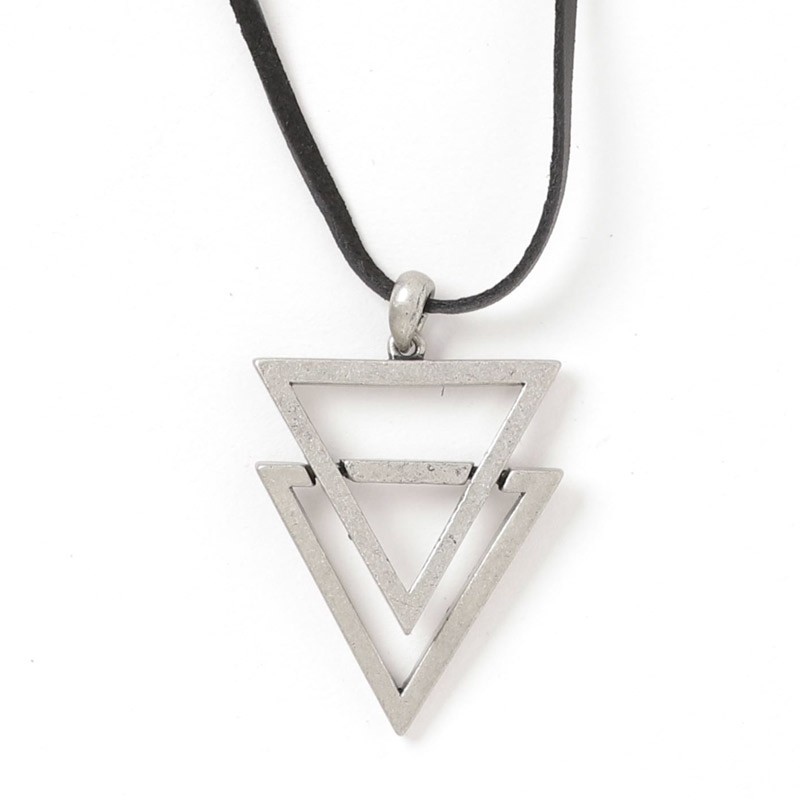 ネックレス メンズ アクセサリー リングネックレス ダブルリング