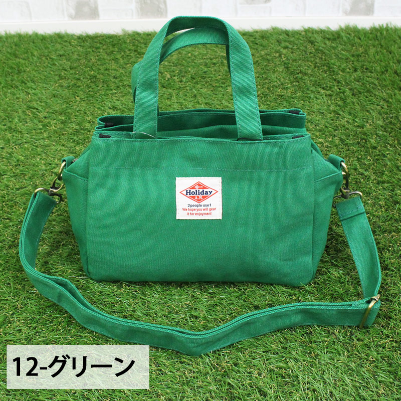 ゴルフ カートバッグ ラウンドバッグ メンズ レディース ミニバッグ ミニトートバッグ 2WAY キャンバス 小物 かばん 鞄 アウトドア 小さめ | ブランド登録なし | 12