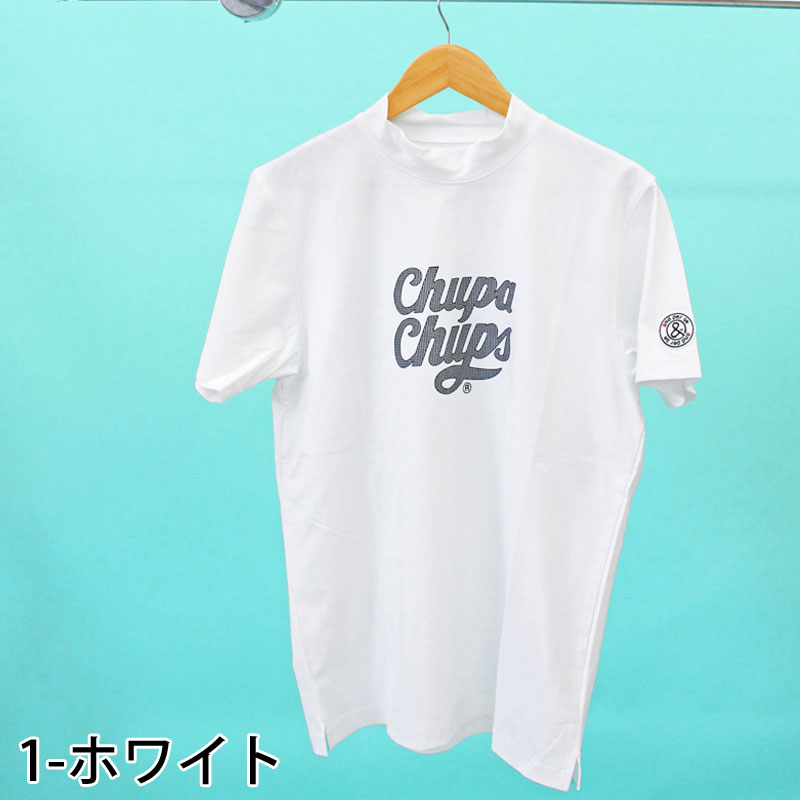 and per se アンパスィ ゴルフウェア メンズ モックネックシャツ 半袖 チュッパチャプスコラボ 吸汗速乾 ストレッチ ブランド おしゃれ 春夏_1