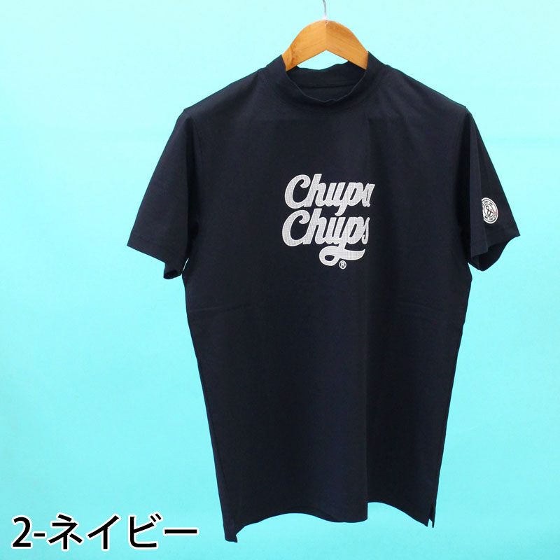 and per se アンパスィ ゴルフウェア メンズ モックネックシャツ 半袖 チュッパチャプスコラボ 吸汗速乾 ストレッチ ブランド おしゃれ 春夏_2