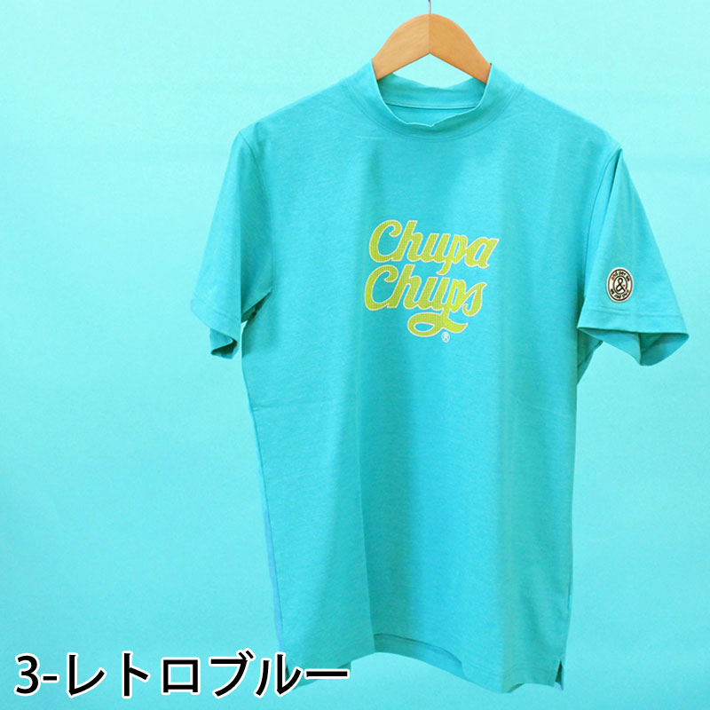 and per se アンパスィ ゴルフウェア メンズ モックネックシャツ 半袖 チュッパチャプスコラボ 吸汗速乾 ストレッチ ブランド おしゃれ 春夏_3
