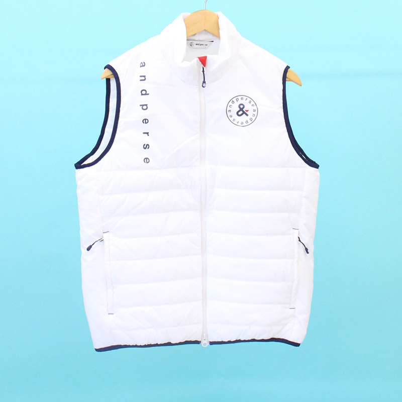 and per se（アンパスィ） ゴルフウェア メンズ 中綿ベスト アウター