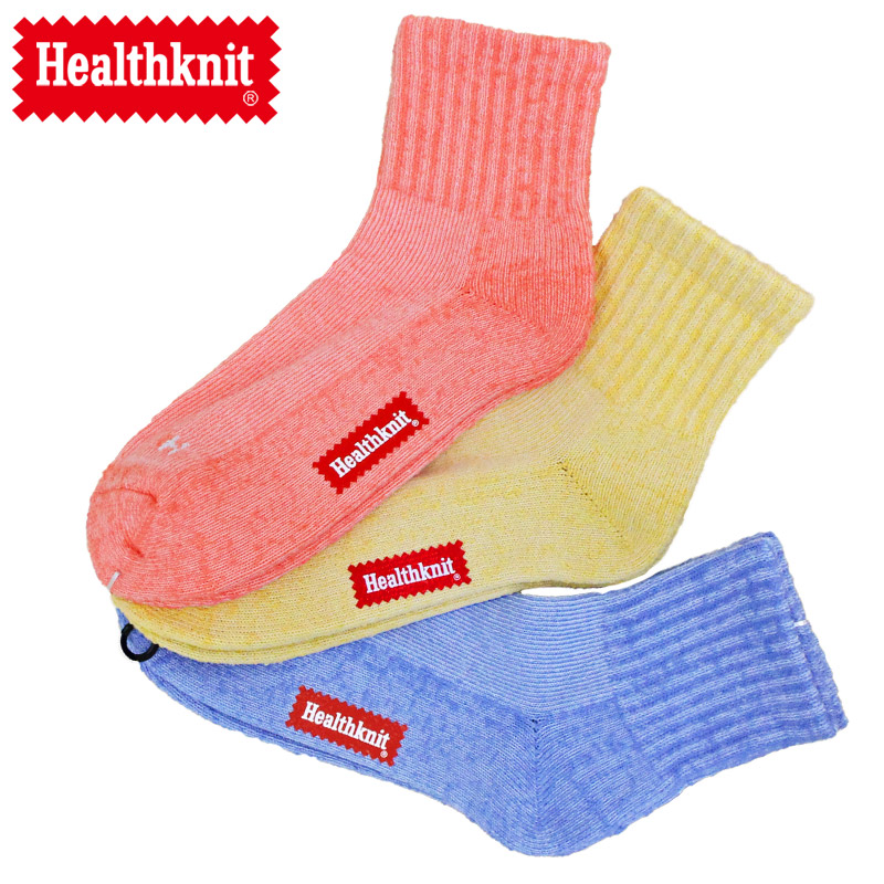 Healthknit（ヘルスニット） メンズショートソックス メンズ靴下 3足