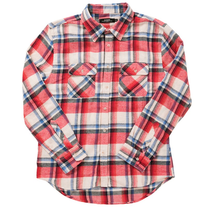 チェックシャツ メンズ ネルシャツ カジュアルシャツ 柄 先染め ビエラ