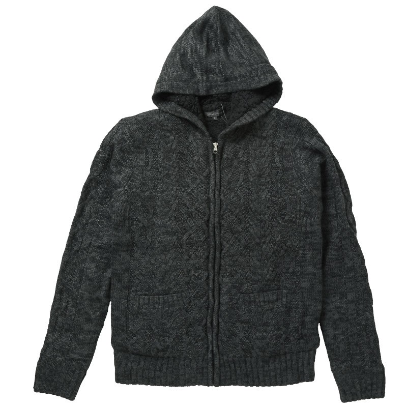 Rune ニットセーター&amp;パーカー 2点セット BLACK LABEL〕：セットアップ ダンボールニット ジップパーカー ｜The