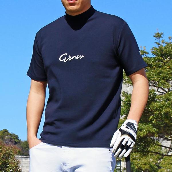 ゴルフウェア モックネックシャツ メンズ GIORNO SEVEN ジョルノセブン ハイネック ゴル...