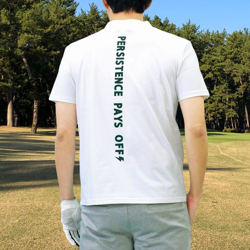ゴルフウェア モックネックシャツ メンズ GIORNO SEVEN ジョルノセブン ハイネック ゴルフ 接触冷感 半袖 バックロゴプリント トップス ポロシャツ 春夏 | ブランド登録なし | 01