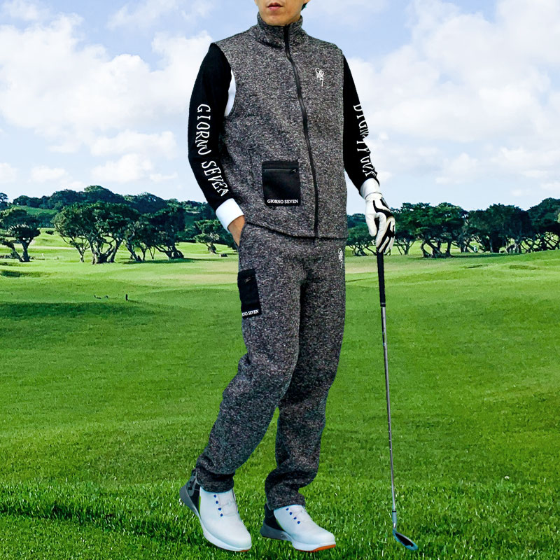 アルチビオ　ゴルフウェア　ニットセットアップ ゴルフウェア メンズ 上下セットアップ GIORNO SEVEN ジョルノセブン