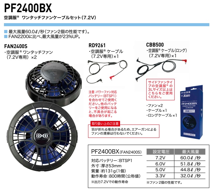 新品】空調服用 スターターキット SKSP01X ジーベック LLセット XEBEC