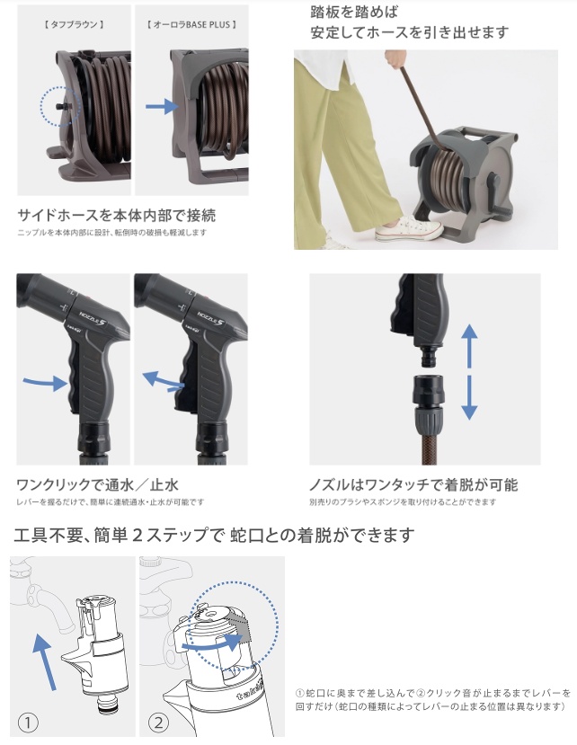 タカギ R1220BRA オーロラBASE PLUS 20m TAKAGI 199889 ' : ツール