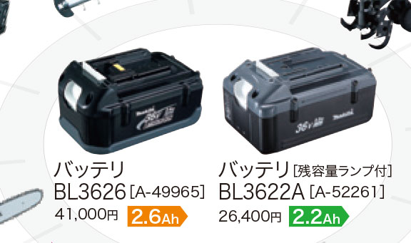 マキタ 純正 36V リチウムイオンバッテリー BL3622A 残容量ランプ付