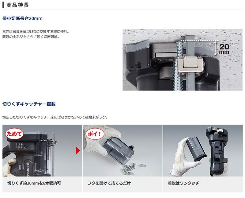 Panasonic(パナソニック) Ｐａｎａｓｏｎｉｃ デュアル 全ネジカッター