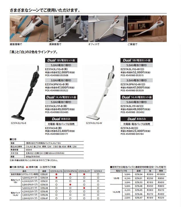 Panasonic（パナソニック） 掃除機 コードレス クリーナー 14.4V 18V