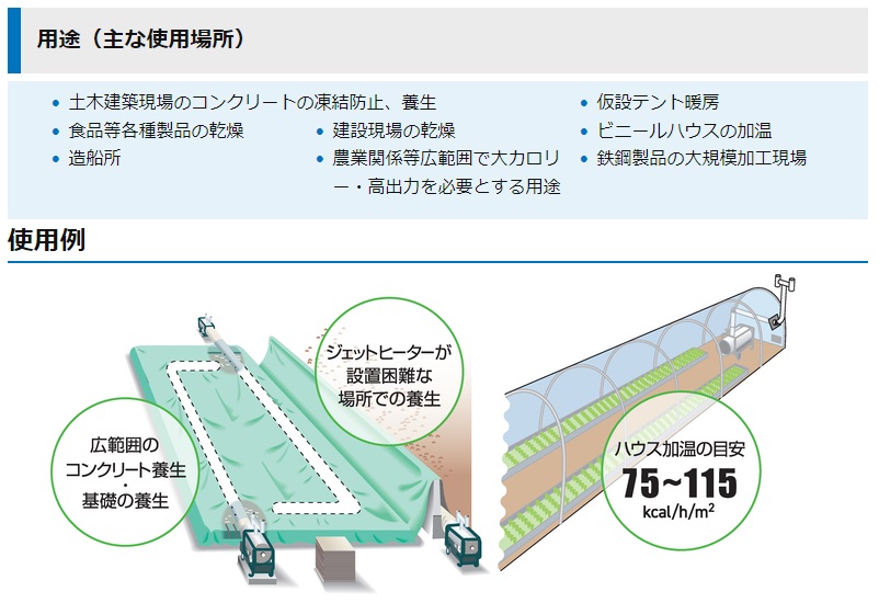 オリオン機械 ORION ジェットヒーターHS (50Hz) HS290-L1T80 50Hz