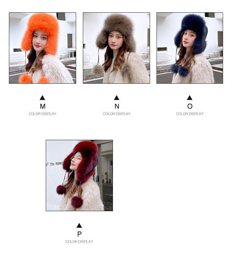 ファーキャップ 帽子 レディース 秋冬 ファー ハット ロシア帽