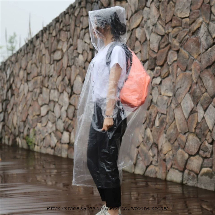 レインコート 雨合羽　雨具　ポンチョ　撥水　自転車 リュック対応 男女兼用