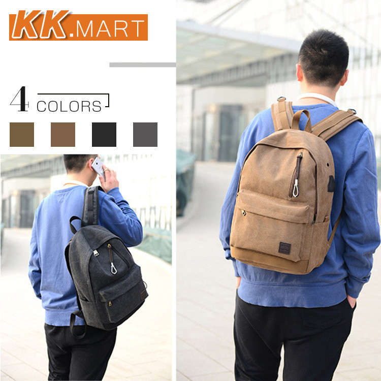 キャンバス リュックサック メンズ 帆布バッグ バックパック トレンド 大容量 通学 通勤 旅行 おしゃれ メンズバック アウトドア 鞄 デイパック Zkruck031 Kk Mart 通販 Yahoo ショッピング