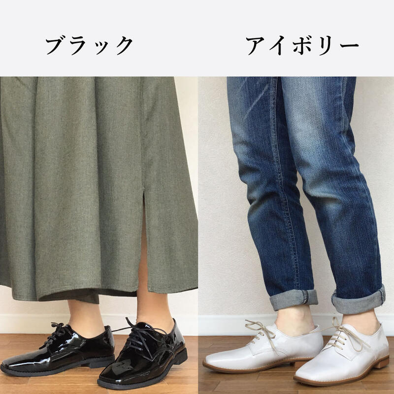 オックスフォードシューズ 2.7センチヒール レディース 秋冬春