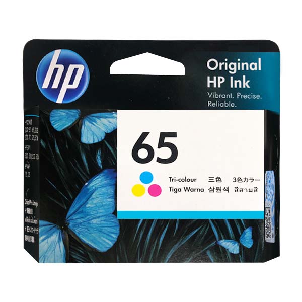 送料無料/定形外 HP 65 インクカートリッジ 純正 N9K01AA 3色カラー 