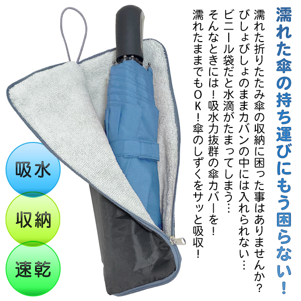 【新品・未使用】MORABITO BLANC 折り畳み傘 ボトル タオル セット 20230325-cop-kasa_2.jpg
