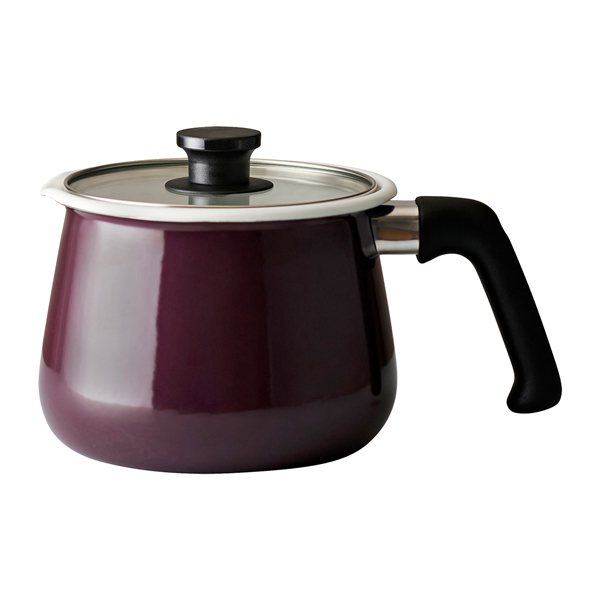 rinto ホーロー 鍋 天ぷら鍋 16cm 深鍋 透明蓋付き IH対応 ガス 7役