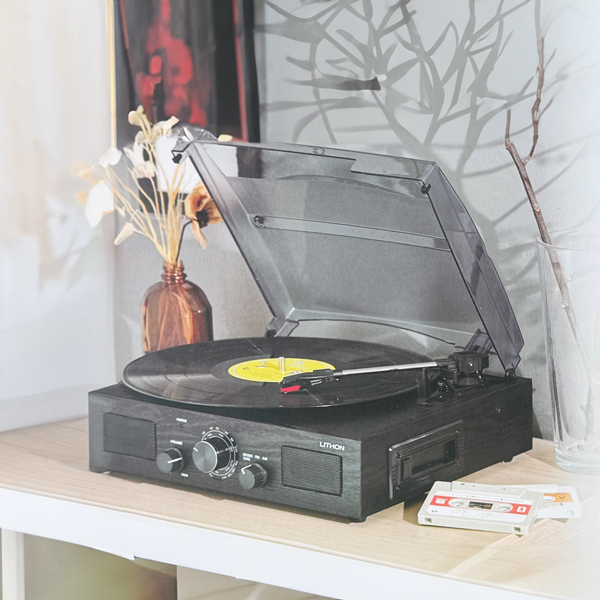 レコードプレーヤー カセットテープレコーダー 再生 スピーカー