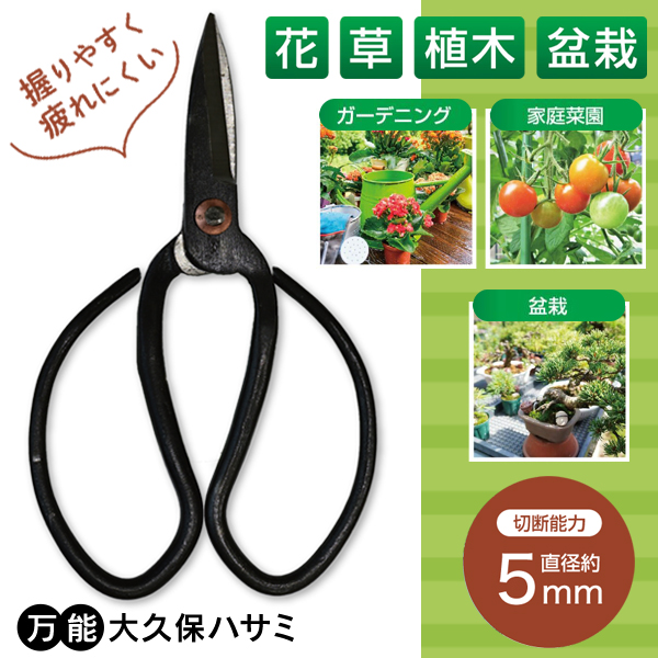 剪定ばさみ 強力 剪定鋏 大久保ハサミ 盆栽 園芸 花 ガーデン 枝切り