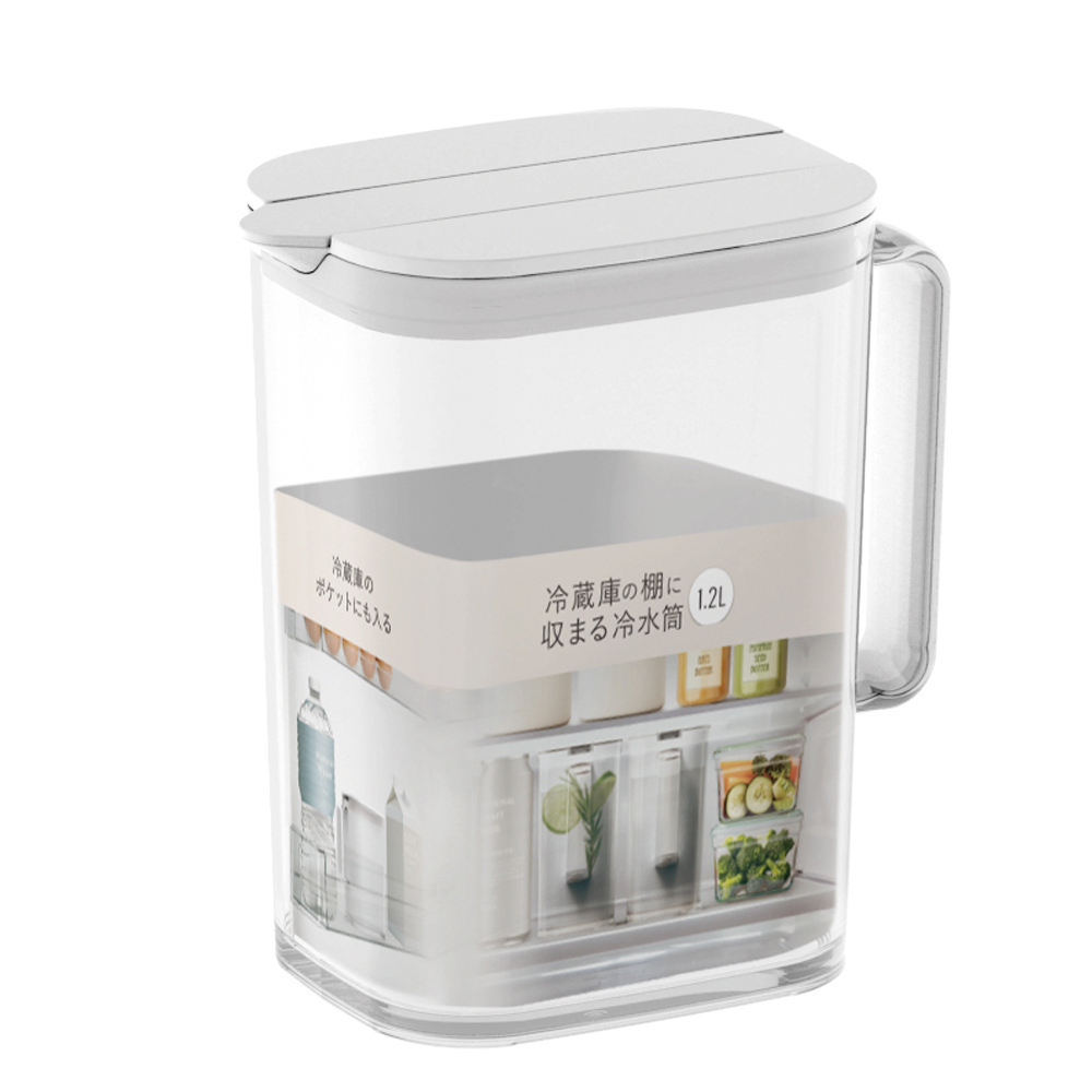 アスベル ドリンクサーバー 1.2L 麦茶ポット 低め 小さめ 冷蔵庫