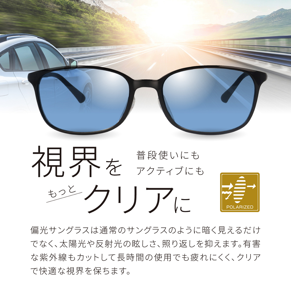 LOGOS（ロゴス） 【着脱が簡単】サングラス 専用ケース付 偏光レンズ