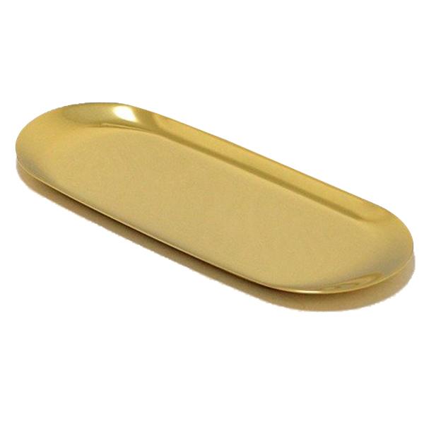 小物 トレー ステンレス 鏡面加工 オーバルトレイ キャッシュ